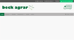 Desktop Screenshot of beckagrar.de